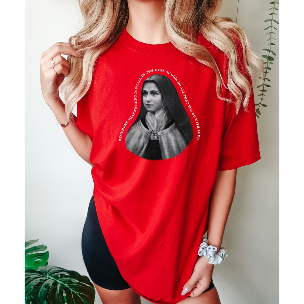 Catholic Shirt Comfort colors sweatshirts, Be Kind Anyway, Mother Teresa Inspired T-Shirt, Saint Sweatshirt, St. Christopher Traveler's gift.jpg