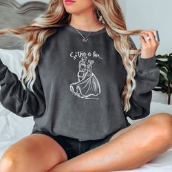 cinderella and prince charming comfort colors shirt, so this is love, womens disney shirt,