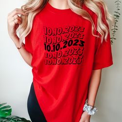 comfort colors custom numeral date sweatshirts, short sleeve shirt, personalized, annivers