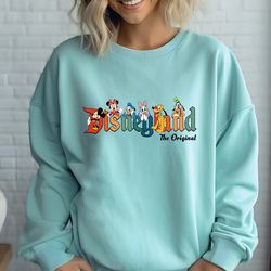 comfort colors disneyland the original tshirt, mickey disneyland shirt,mickey and friends