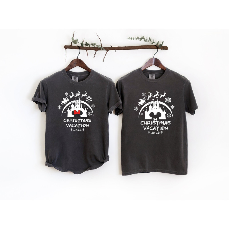 Disney Christmas Couple Comfort colors Shirt, Christmas Couple Shirt, Matching Christmas Shirt, Disney Couple Shirt,Christmas Vacation Shirt.jpg