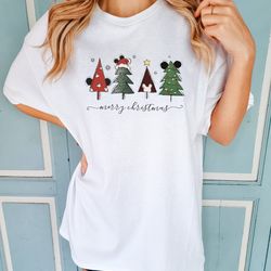 disney christmas tree sweatshirt, christmas tree shirt,mickey christmas tree comfort color