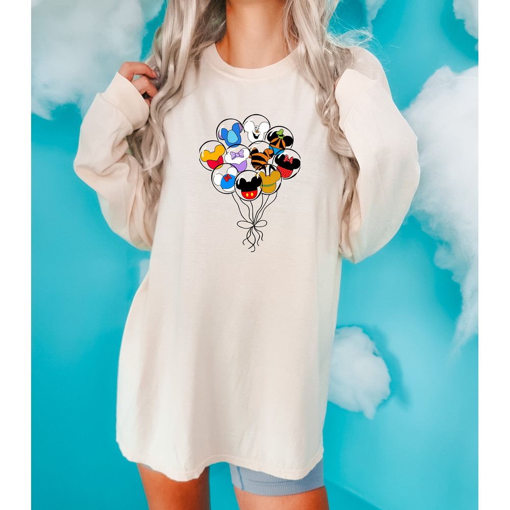 Disney Mickey balloon Comfort colors t-shirt, Animal Kingdom shirt, Disney trip shirts, WDW Disneyland tee shirts, Disney balloon matching,.jpg