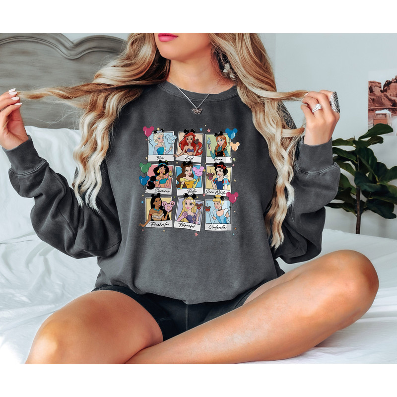 Disney Princess Comfort colors Shirt, Princess Sweatshirt, Cute Princess Shirt, Disney Cute Shirt, Disney Girls Trip, Magic Kingdom day Gift.jpg