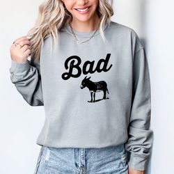 funny bad ass donkey comfort colors tshirt, funny shirts, sarcastic tshirts, sarcastic wom