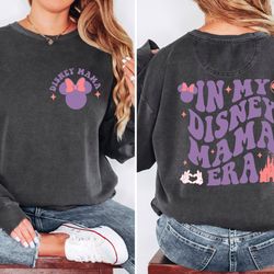 in my disney mama era comfort colors shirt, mickey mom shirt disney mom sweatshirt, disney