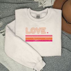 love comfort colors shirt,valentine's day shirt, retro love shirt, gift for her, valentine