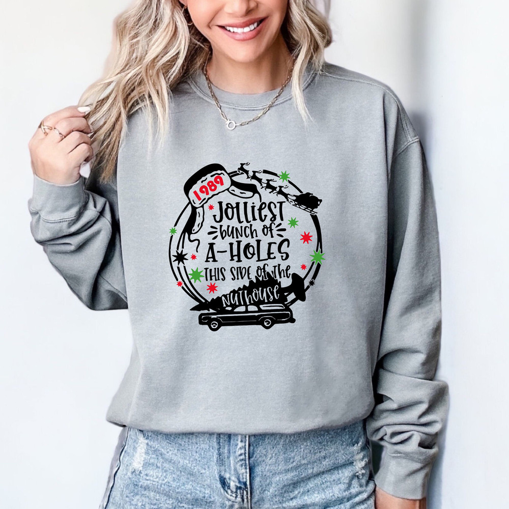 Jolliest Bunch of Assholes This Side of The Nuthouse Comfort colors shirt, Funny Christmas Shirt, Christmas Gift, Christmas Lover Shirt, tee.jpg