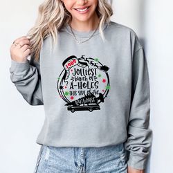 jolliest bunch of assholes this side of the nuthouse comfort colors shirt, funny christmas