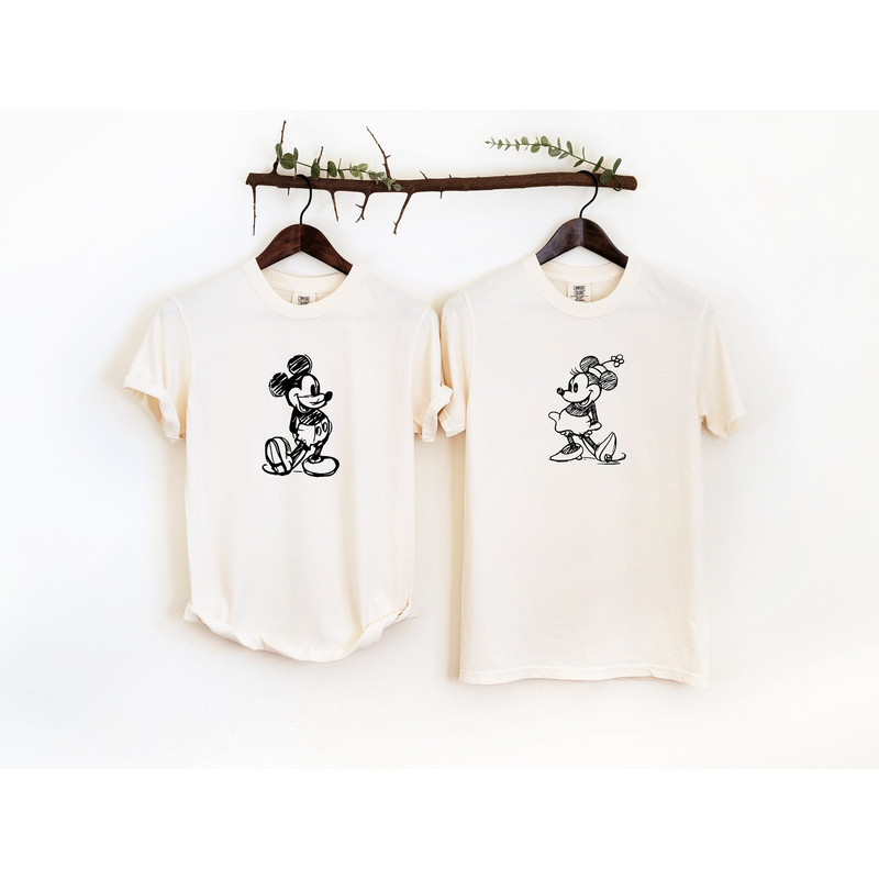 Mickey and Minnie Shirt, Mickey Sketch Shirt, Minnie Sketch Shirt, Mickey Mouse Shirt, Disney Family Shirts,Disney Kids Shirt.jpg