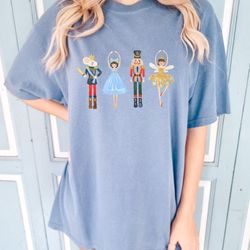 nutcracker comfort colors sweatshirt, christmas sweatshirt, sugar plum fairy shirt, christ