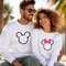 Scribble Minnie and Mickey Comfort colors couple matching line Shirts, Disney Couples, Matching Shirts, Hand Drawn Characters, lover hoodies.jpg