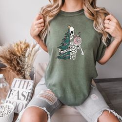sorta merry sorta scary comfort colors crewneck, funny christmas sweatshirt, cute spooky s
