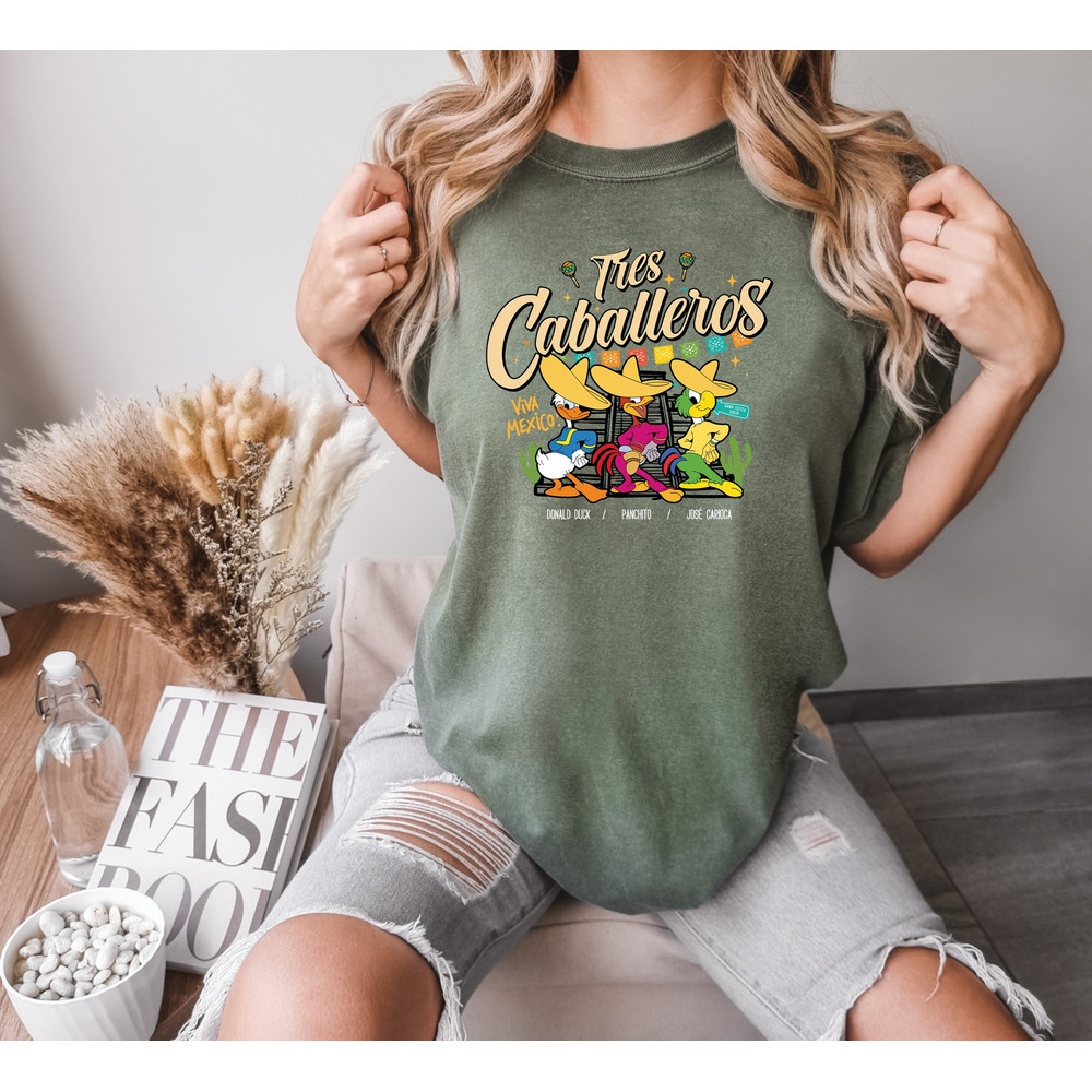 Tres Caballeros Comfort colors Shirt, The Three Amigos, Cinco de Mayo Shirts, Best Friends Shirt, Graphic Unisex Tee, Disney shirt, movie te.jpg