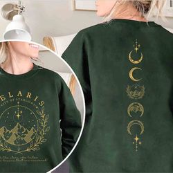 acotar velaris 2 sided sweatshirt, velaris city of starlight sweathirt, acotar shirt, the
