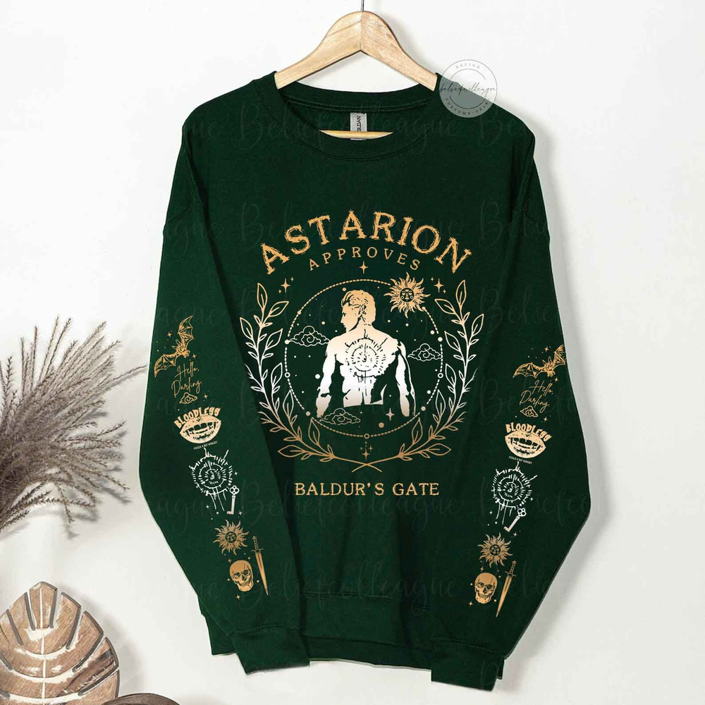 Astarion Baldurs Gate Sweatshirt + Sleeve Design, Astarion Baldurs Gate 3 Shirt, Astarion High Elf Shirt, Astarion Shirt.jpg