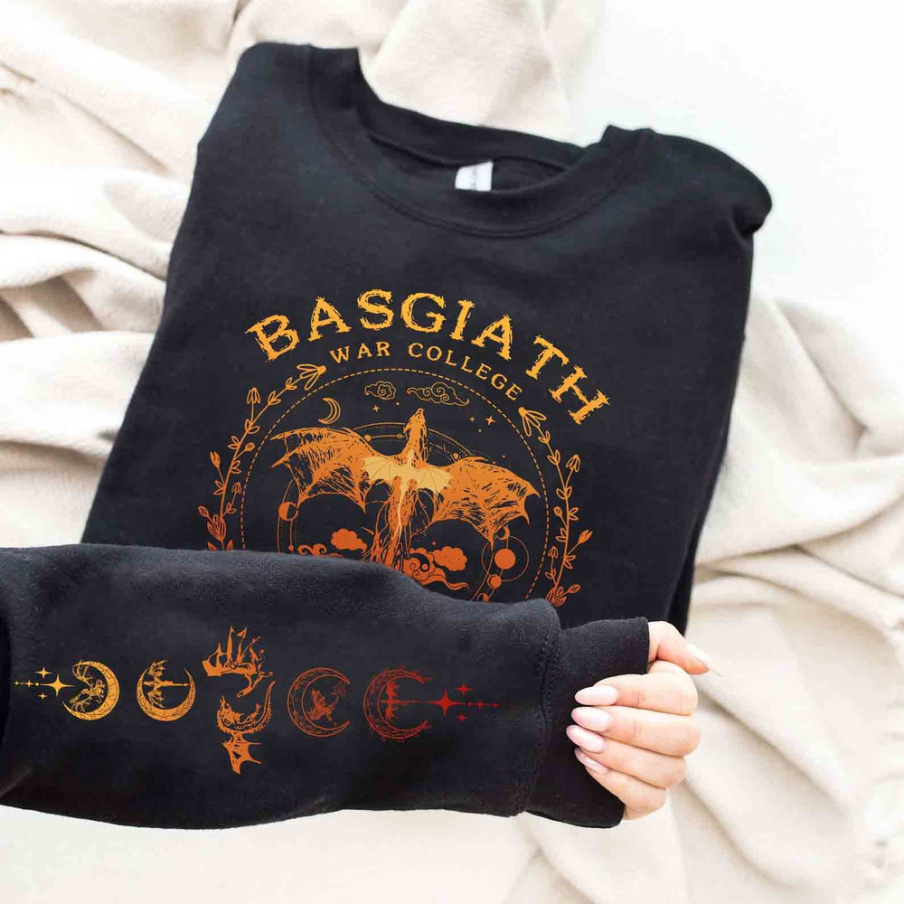 Basgiath War College Sweatshirt, Fourth Wing Sweatshirt, Violet Sorrengail Shirt, Xaden Riorson, Dragon Rider, Rebecca Yoros, Bookish Shirt.jpg