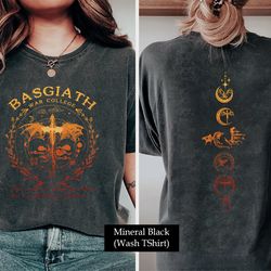 basgiath war college 2 sides shirt, fourth wing shirt, rebecca yarros shirt, dragon rider