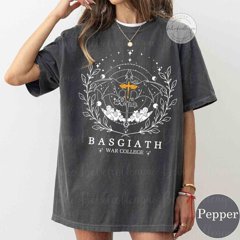 Basgiath War College Comfort Colors Shirt, Fourth Wing Sweatshirt, Rebecca Yoros, Dragon Rider Shirt, Violet Sorrengail, Bookish Shirt.jpg