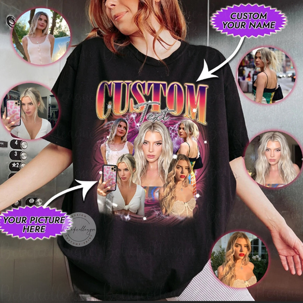 Custom Bootleg Rap Tee, Custom Girl friend T-Shirt, Shirt With Girlfriend Face, Insert Your Design, Vintage Graphic 90s Tshirt, Custom Shirt.jpg