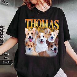 custom comfort colors dog shirt, custom your pet bootleg tee, retro 90's custom shirt, cus