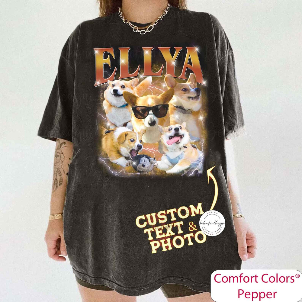 Custom Comfort Colors Pet Shirt, Custom Your Pet Bootleg Tee, Custom Bootleg, Custom Your Pet, Retro 90's Custom Shirt, Custom Pet Shirt.jpg