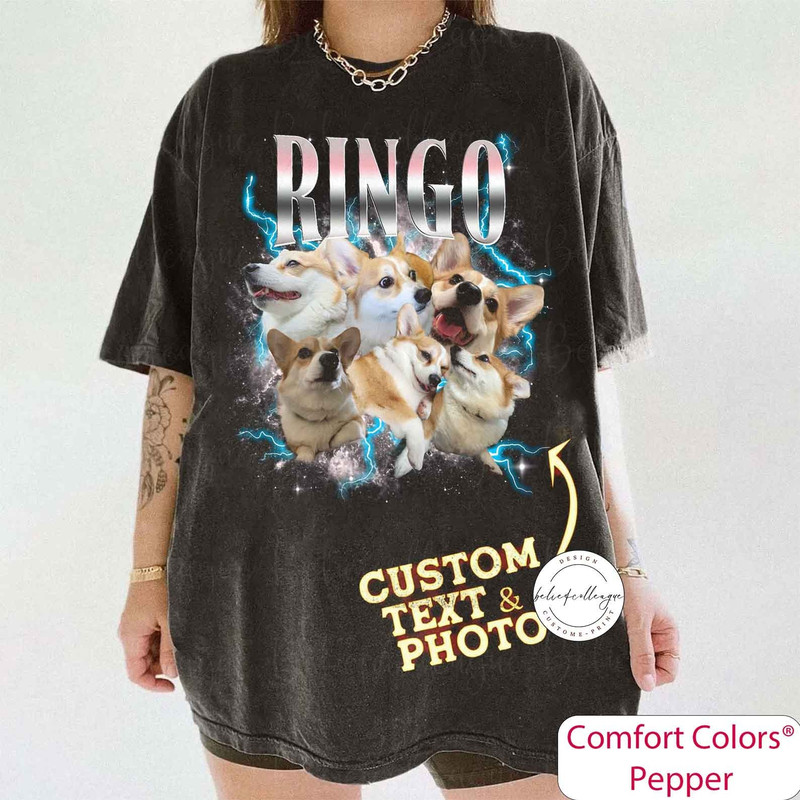 Custom Comfort Colors Pet Shirt, Custom Your Pet Bootleg Tee, Retro 90's Custom Shirt, Custom Bootleg, Custom Your Pet, Custom Pet Shirt 1.jpg