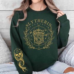 hp slytherin original house sweatshirt, wizarding world shirt, universal studios fan, wiza