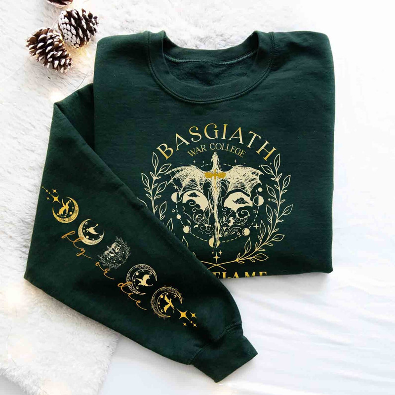 Iron Flame Sweatshirt, Basgiath War College Sweater, Fourth Wing Sweatshirt, Violet Sorrengail, Xaden Riorson, Dragon Rider, Bookish Shirt.jpg