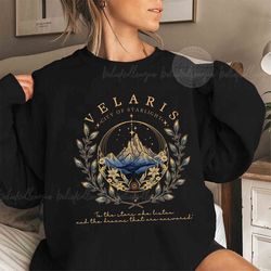 velaris sweatshirt ,velaris acotar shirt, velaris city of starlight, the night court shirt