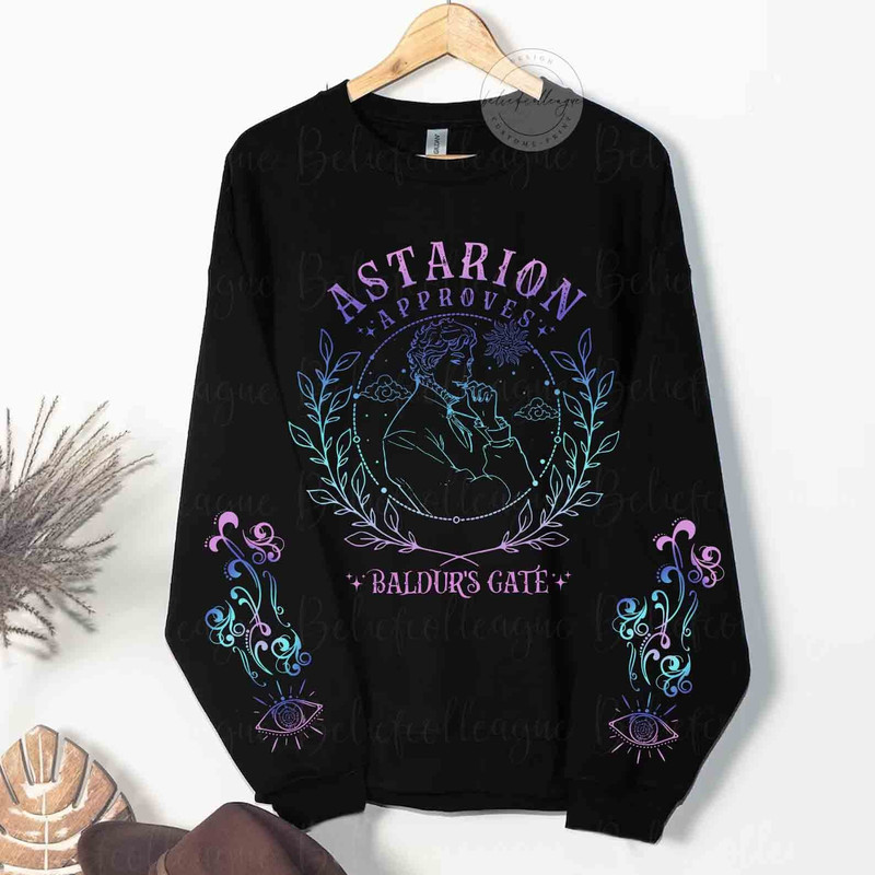 Vintage Astarion Baldurs Gate Two-Sided Sweatshirt + Sleeve Design, Astarion Girl Dinner Sweatshirt, Astarion Rogue Shirt, Astarion Merch.jpg