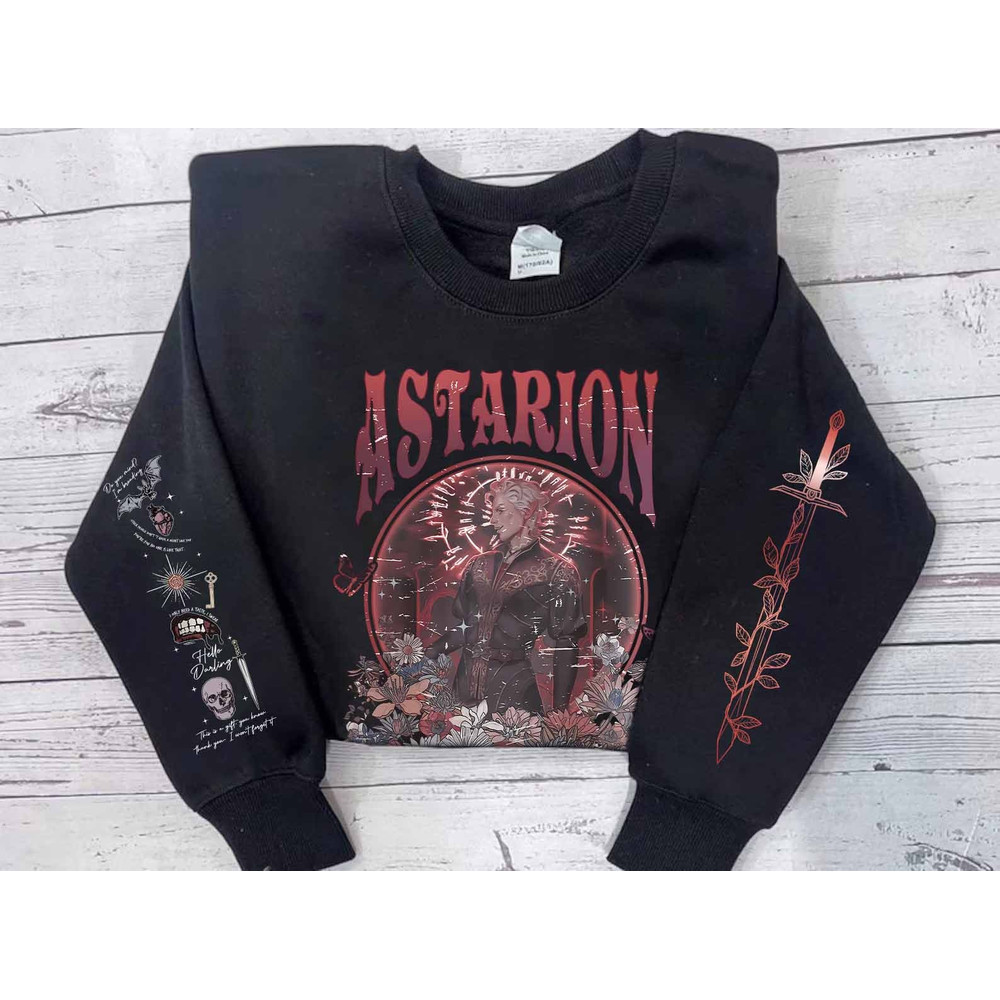 Vintage Astarion Baldurs Gate Two-Sided Sweatshirt, Astarion Baldurs Gate 3 Shirt, Astarion Bulders, Astarion High Elf Shirt, Astarion Shirt.jpg