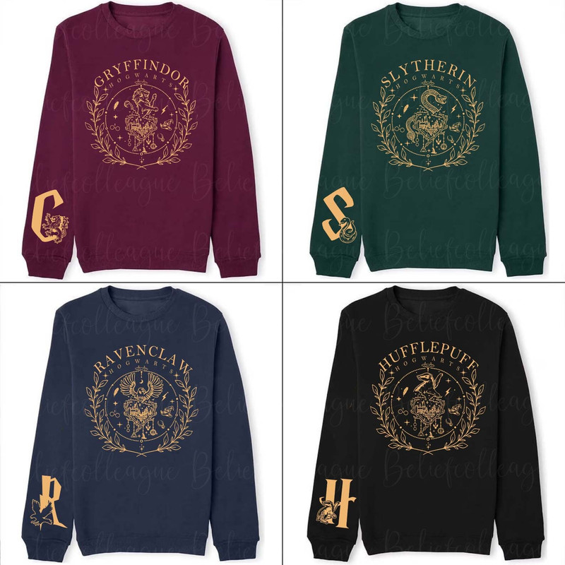 Vintage Hogwarts Sweatshirts, Hogwarts House Sweatshirt, Magic World Shirt, Wizarding World Shirt, Universal Studios Fan, HP Fan Gift Shirt.jpg