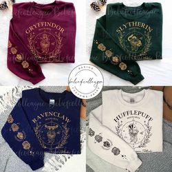 vintage hogwarts sweatshirts, hogwarts house sweatshirt, wizarding world shirt, magic worl