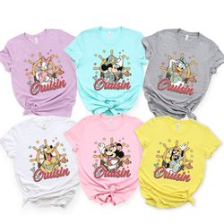 vintage mickey & friends cruisin shirt, disney cruise line shirt, family cruise matching t