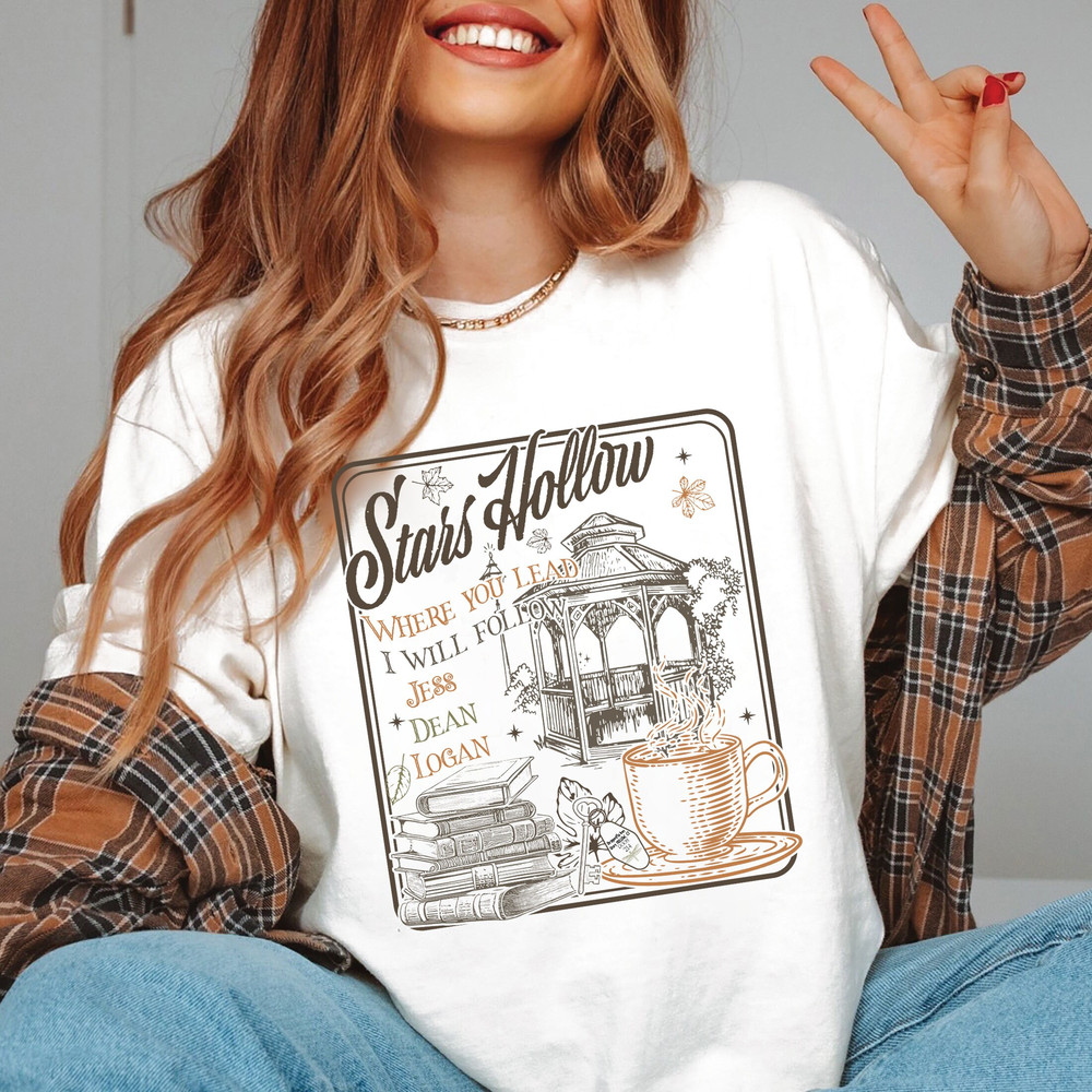 Vintage Stars Hollow T-Shirt, Gilmore Girls Sweatshirt, Fall Crewneck Sweater, Retro Stars Hollow T Shirt, Cozy Fall Shirt.jpg