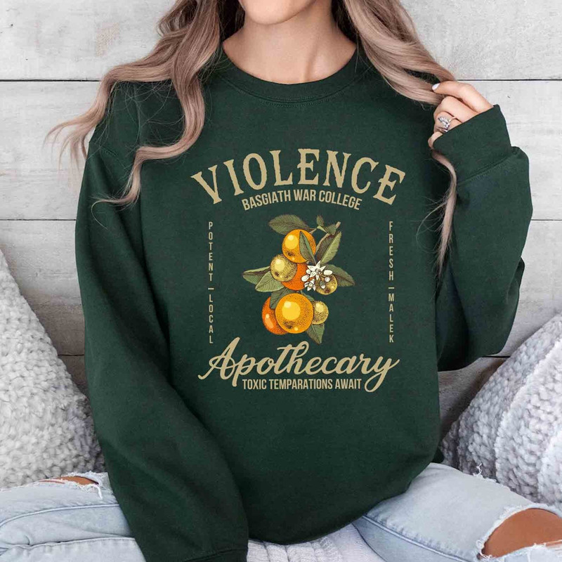 Violet Sorrengail Sweatshirt, Basgiath War College Shirt, Fourth Wing Sweatshirt, Rebecca Yoros, Dragon Rider Shirt, Bookish Gift Shirt.jpg