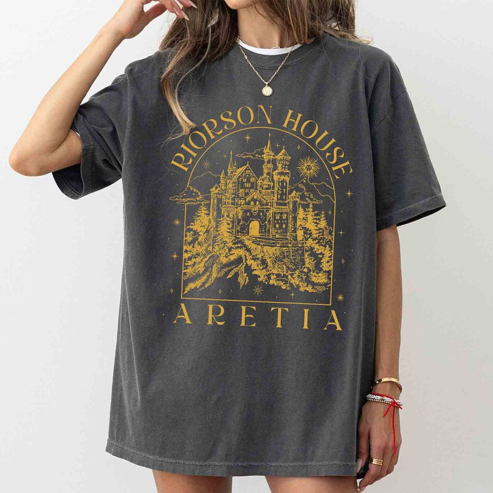 Xaden Riorson House Comfort Color Shirt, Fourth Wing Shirt, Iron Flame Shirt, Basgiath War College Shirt, Dragon Rider, Bookish Shirt.jpg