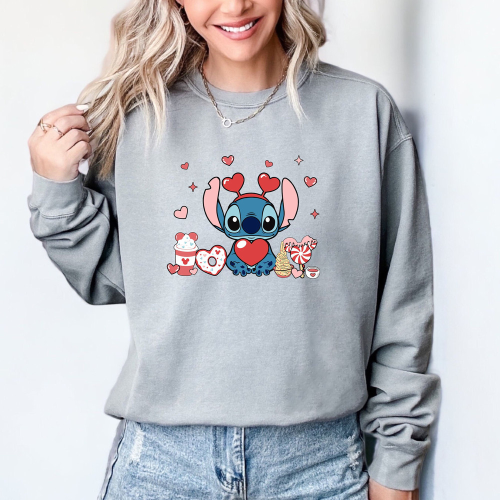 Stitch Valentine's Day Comfort colors Shirt, Stitch Love Shirt, Love Shirt, Disney Love Shirt, Valentine's Day Shirt, Valentine Gift Tee, te.jpg