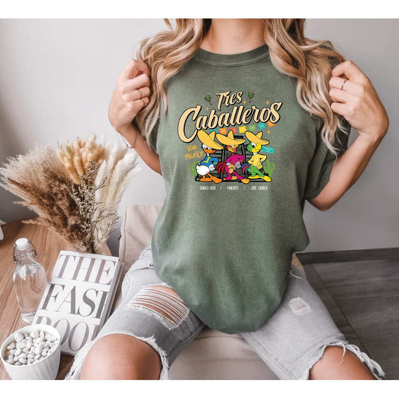 Tres Caballeros Comfort colors Shirt, The Three Amigos, Cinco de Mayo Shirts, Best Friends Shirt, Graphic Unisex Tee, Disney shirt, movie te.jpg