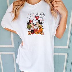 vintage mickey minnie valentine comfort colors sweatshirt, disney valentines day shirt, di