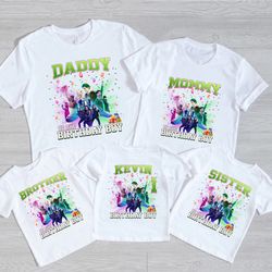 custom disney zombies 3 birthday shirt, zombies 3 family shirt, zombies 3 matching family