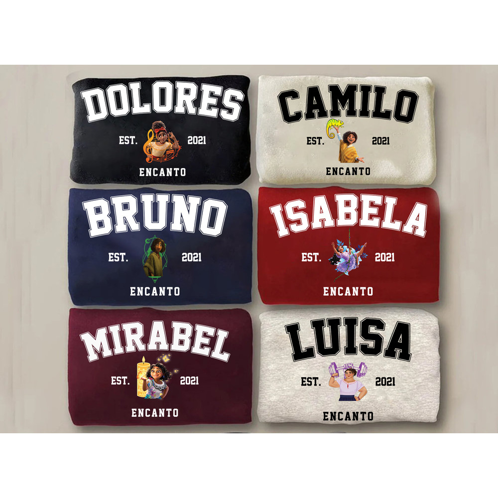 Disney Encanto Characters Shirt, Encanto 2021 Group Matching Tshirt, The Madrigal Family, Bruno, Isabel, Camilo, Mirabel, Disney Trip Shirt.jpg