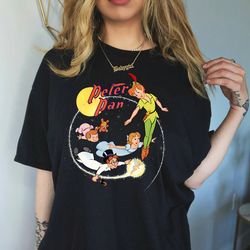 disney peter pan shirt, vintage disney peter pan sweatshirt, tinker bell, peter pan neverl