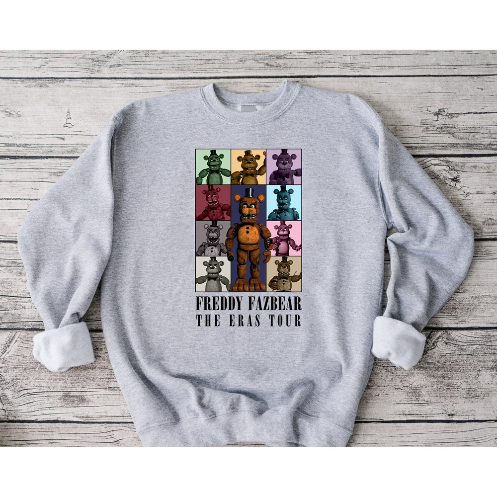 Freddy Fazbear Sweatshirt, Five Nights Shirt, Five Nights At Freddy's Shirt, FNAF Shirt, Halloween Movie Hoodie.jpg