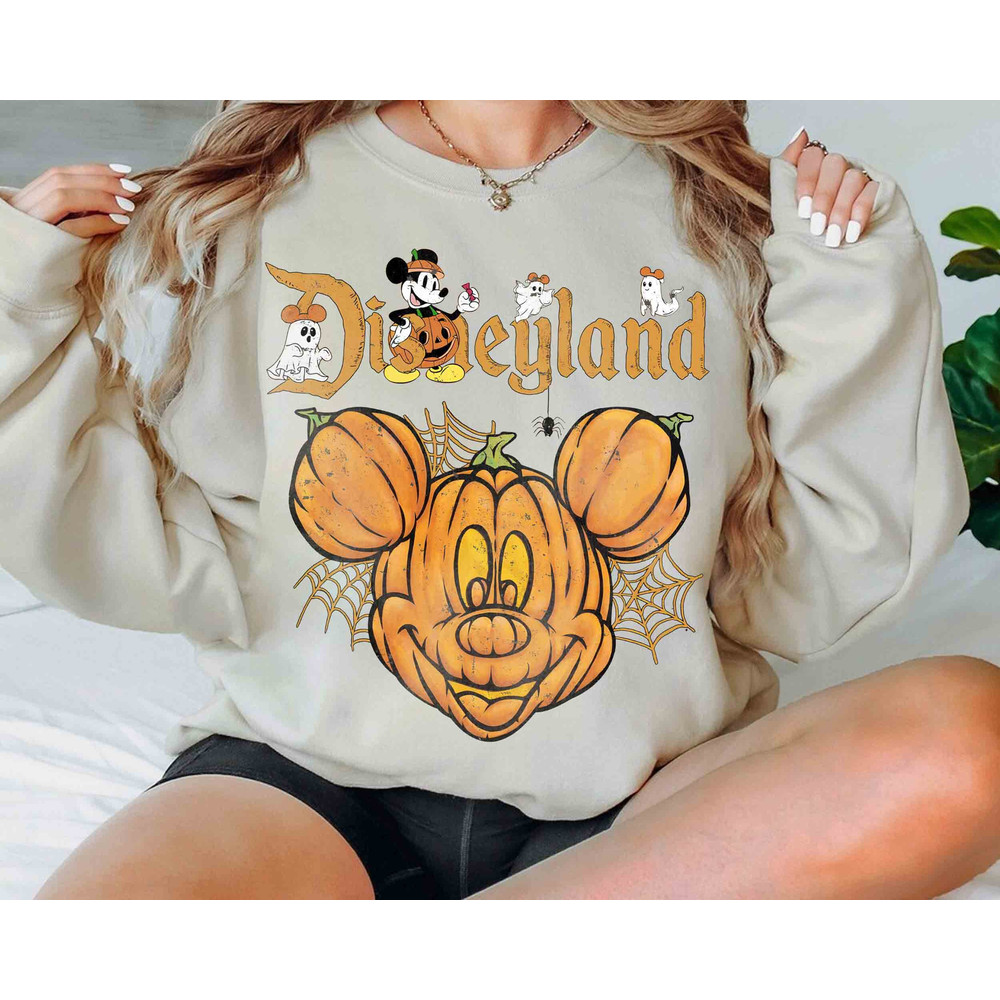 Cute Disney Mickey Mouse Spooky Season Costume Halloween Floral Shirt, Mickey's Not So Scary Party Tee, Disneyland Family Holiday Gift.jpg