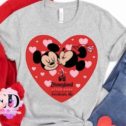 cute mickey, minnie disneyland after dark sweethearts nite t-shirt, disney couple love he
