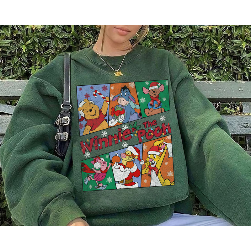 Cute Winnie The Pooh And Friends Christmas Sweatshirt, Disney Mickey's Very Merry Christmas Party Tee, Disneyland Vacation Family Gift.jpg