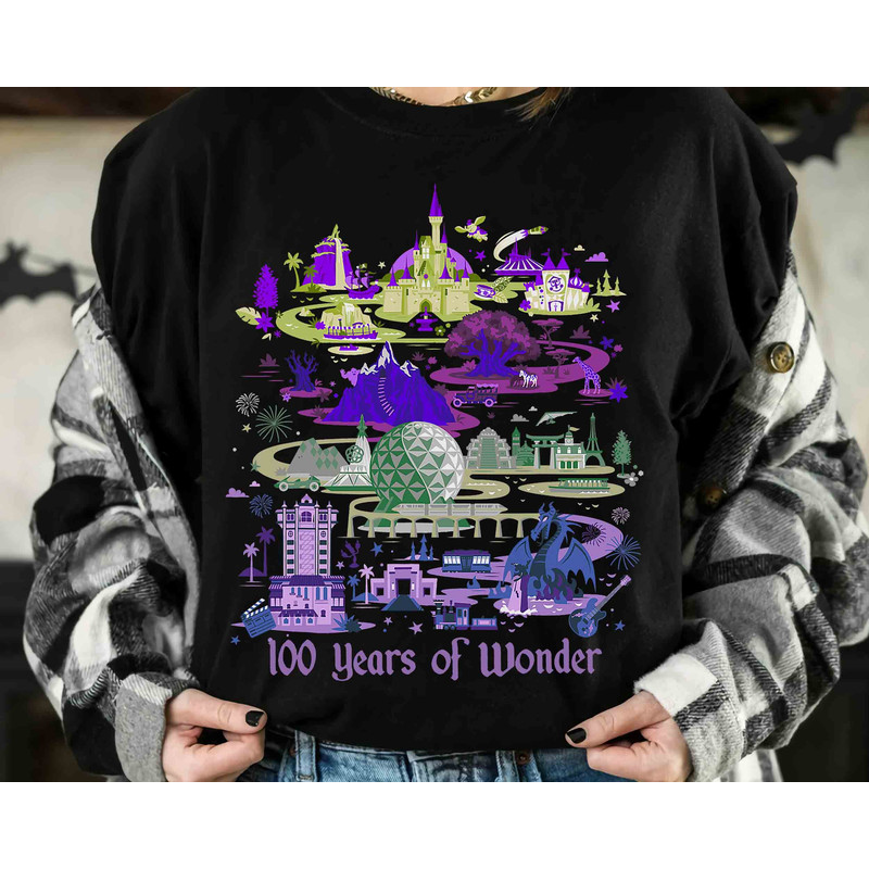 Disney 100 Years Of Wonder Walt Disney World Shirt, Disneyland 100Th Anniversary Platinum Celebration Unisex T-shirt Family Gift Adult Tee.jpg