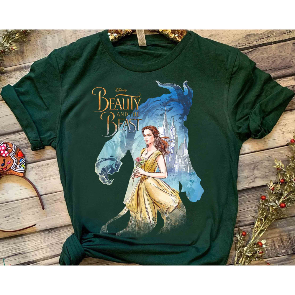 Disney Beauty & The Beast Belle Legendary Graphic T-Shirt, Lumiere Mrs. Potts And Chip Tee, Magic Kingdom Disneyland Vacation Holiday Gift.jpg